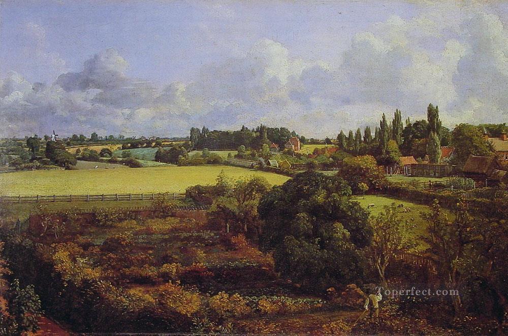 Golding Constables Kitchen Garden a Romantic John Constable Oil Paintings